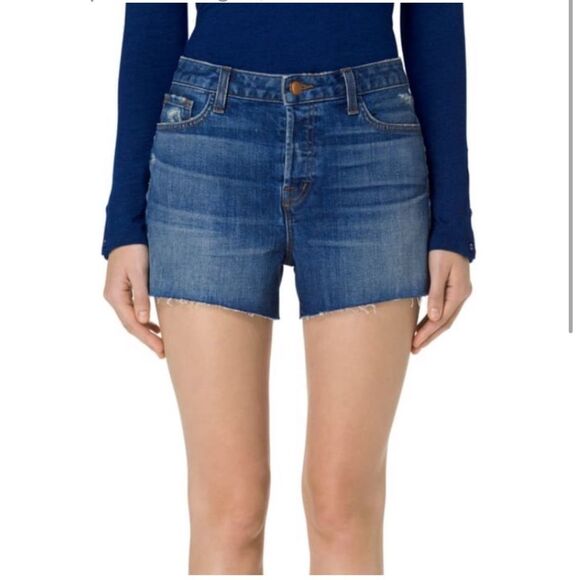 J Brand Pants - J Brand Gracie High Rise Jean Shorts, 30, in Metropolis Wash
